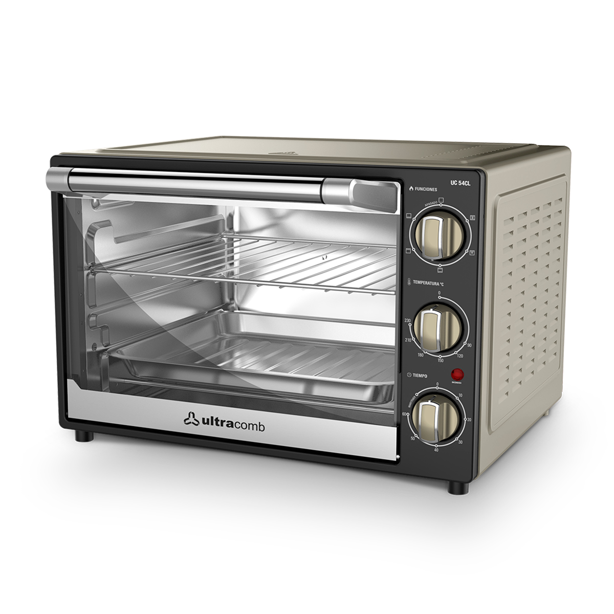 GRILL 54 LTS C/CONVEC Y LUZ 1800W UC-54CLC