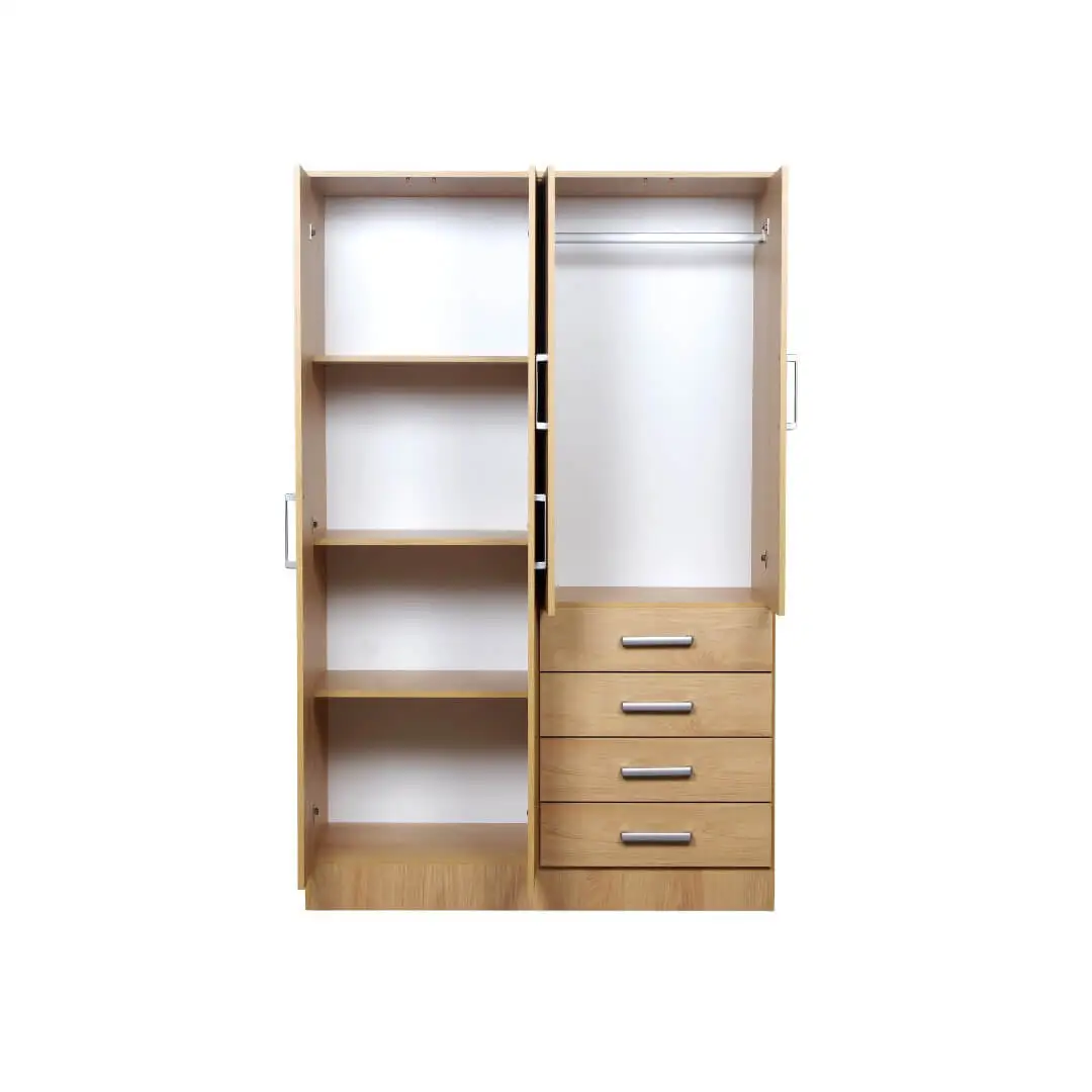 PLACARD COMBO-3 / IMPERIO1.20M 4PTAS 4CAJ ROBLE/BLANCO