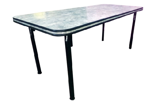 MESA FIJA 1.80M DOBLE PVC BASE 3