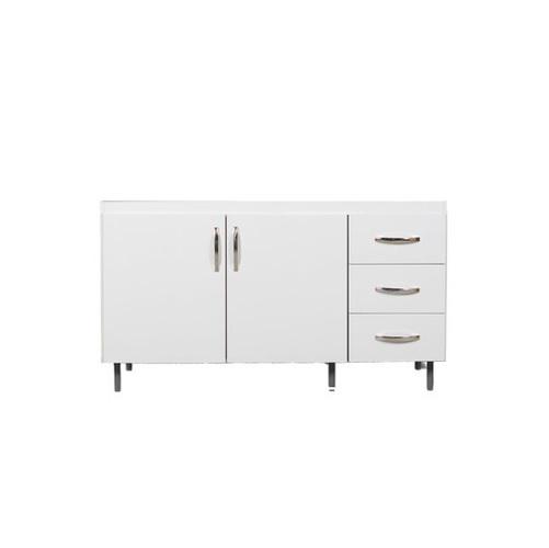 BAJO MESADA 3CAJ 1.40M ARCO BLANCO