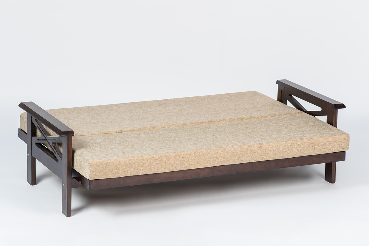 FUTON LUSTRADO C/COLCHON CRUZ G2