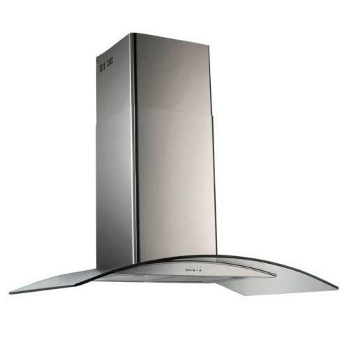 CAMPANA INOX 0.60M 3V LACAR VIDRIO CURVO 260-60