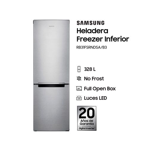 HELADERA NO FROST 328 LTS COMBI SILVER RB-31