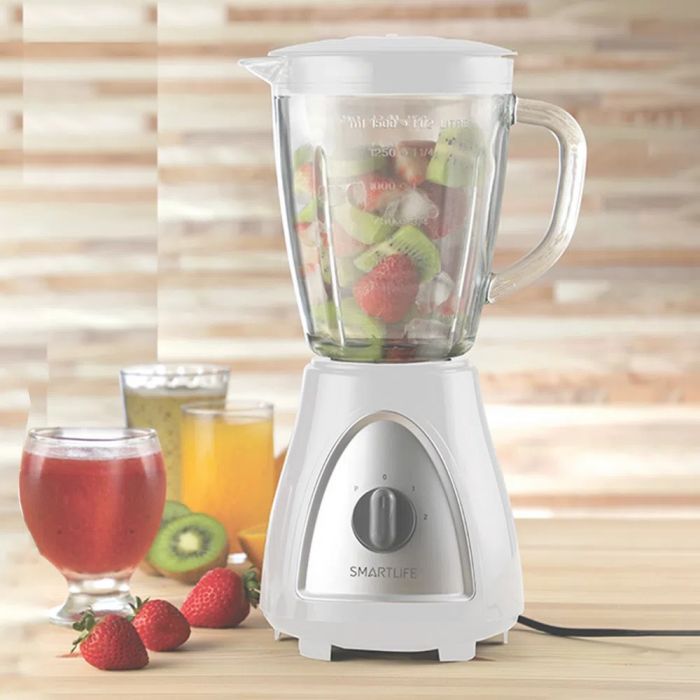 LICUADORA J/VIDRIO 2V 400W BLANCA SL-BL1008W