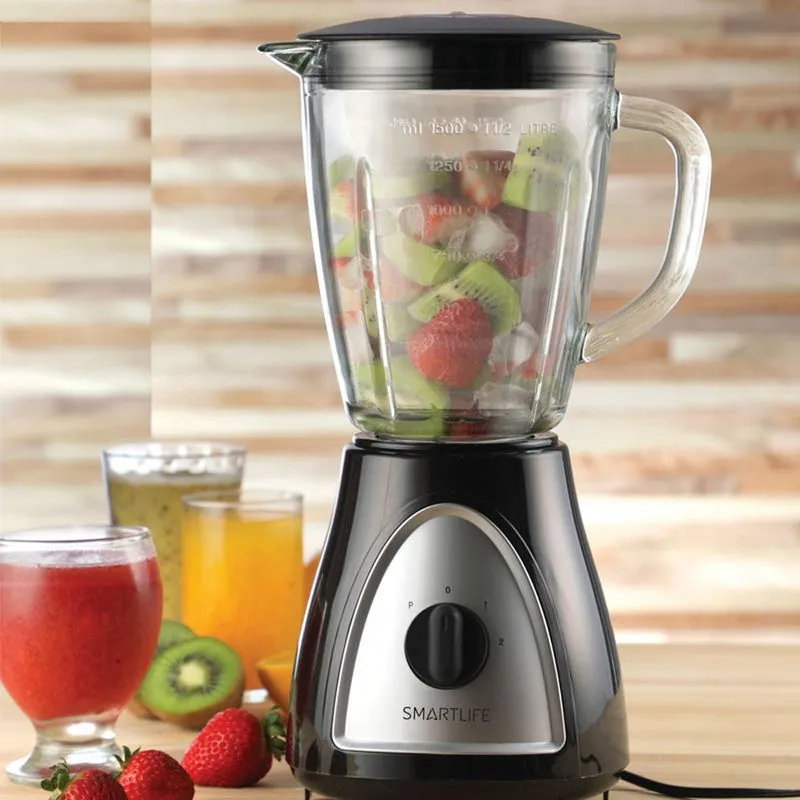 LICUADORA J/VIDRIO 2V 400W NEGRA SL-BL1008BPN